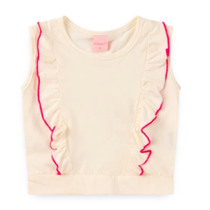 Conjunto Rosa e Branco