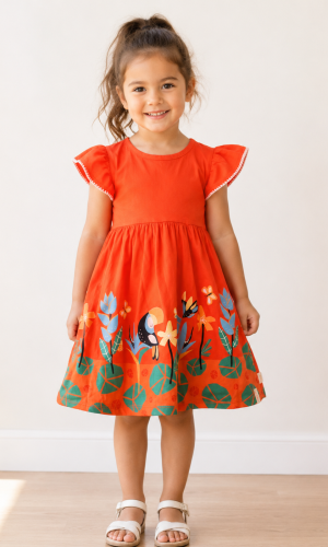 Vestido Tucano Laranja