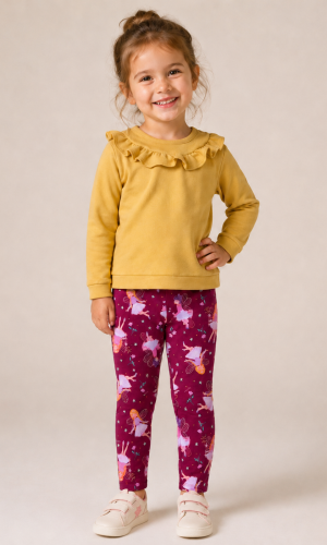 Conjunto Bailarina Amarelo