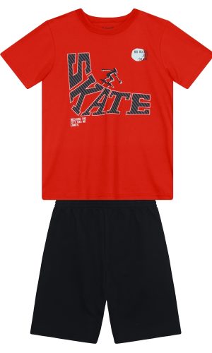 Conjunto Skate Vermelho