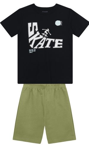 Conjunto Skate Preto