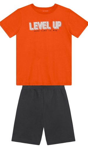 Conjunto Level Up Laranja