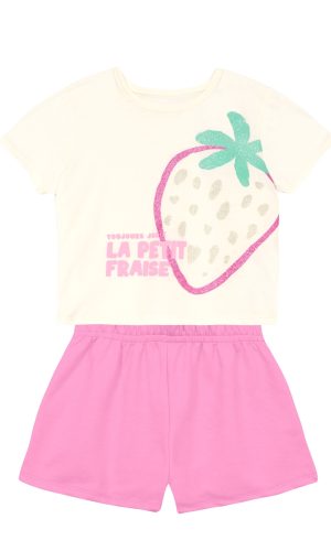 Conjunto Morango Branco