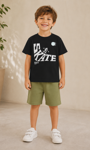 Conjunto Skate Preto
